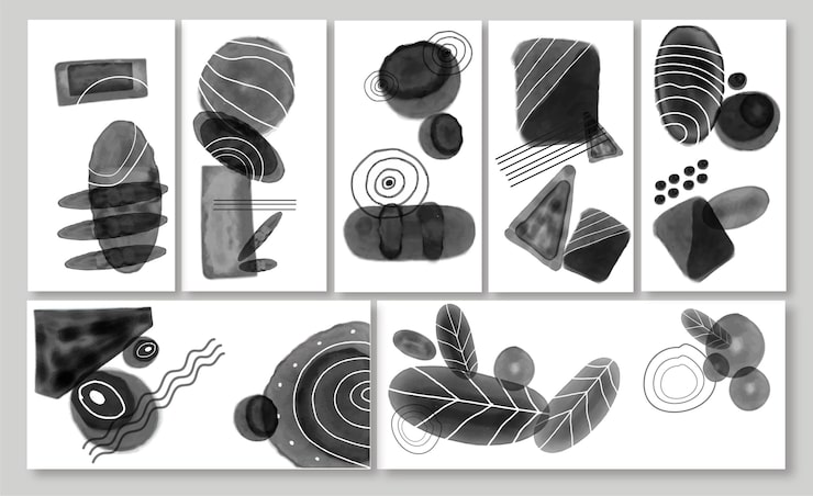 Abstrakte UI/UX-Skizze